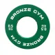 Диск калиброванный BRONZE GYM для пауэрлифтинга зеленый 0,5 кг