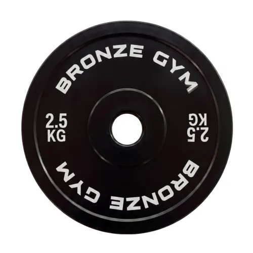 Диск калиброванный BRONZE GYM для пауэрлифтинга черный 2,5 кг